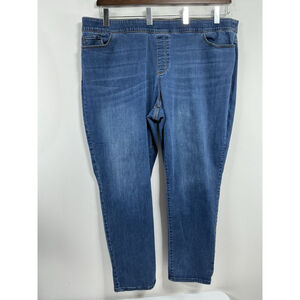 Womans Excellent Condition Croft & Barrow Blue Jeans 24 W 0052/S-2